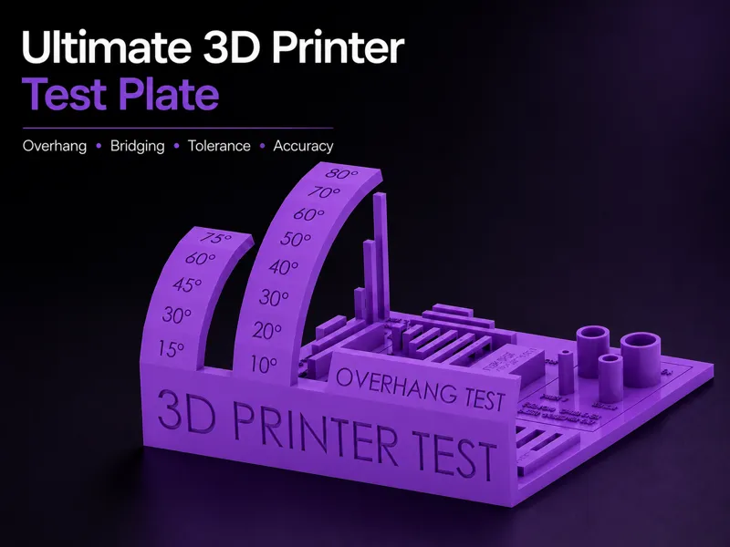 Ultimate 3D Printer Test Plate
