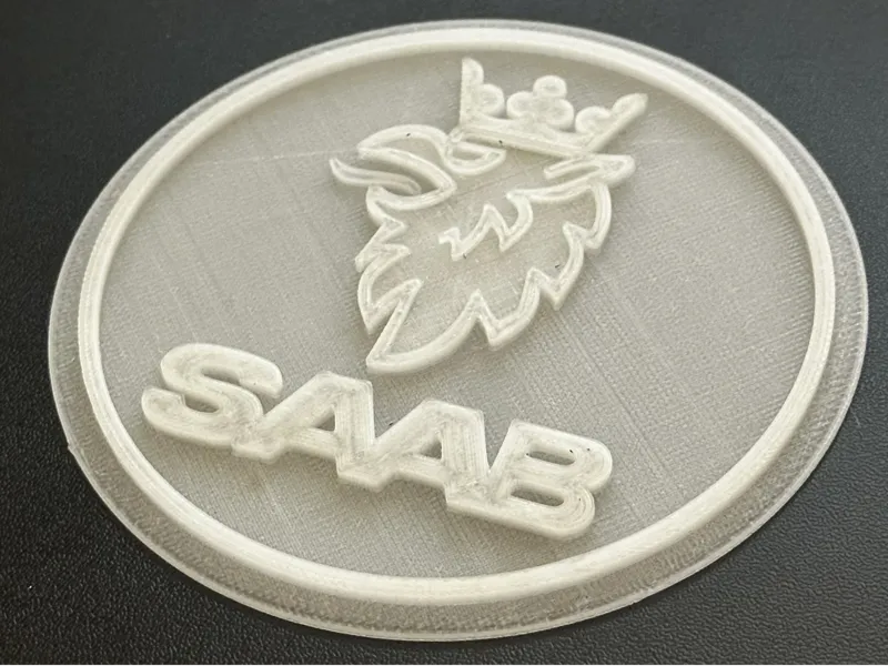 SAAB logo coaster