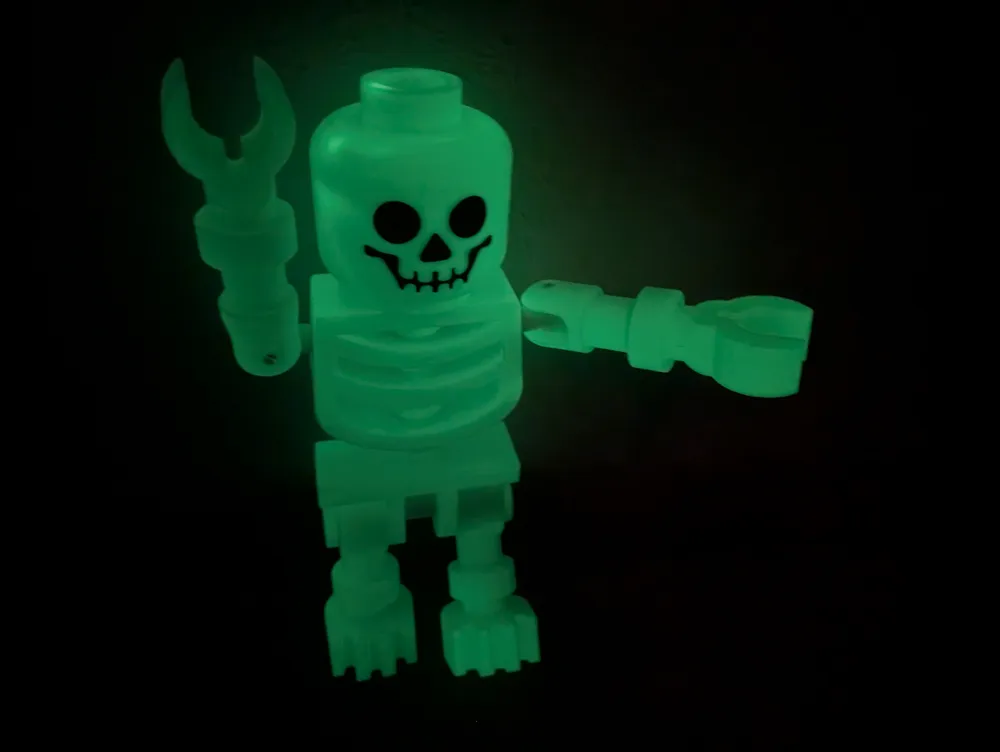 Giant Skeleton Guy PETG Brick Glow in the Dark - Free 3D Print Model ...