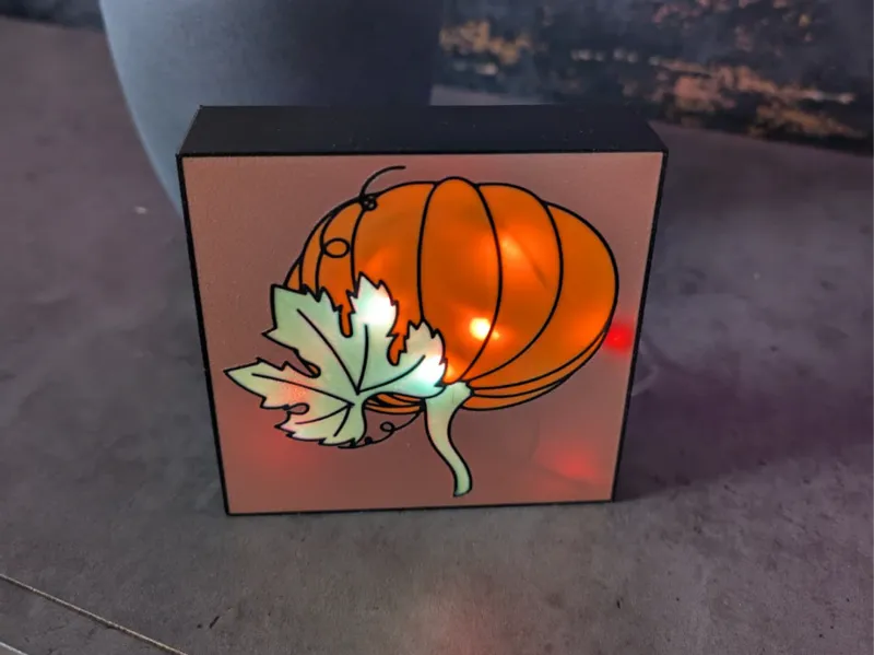 Kürbis Lichtbox