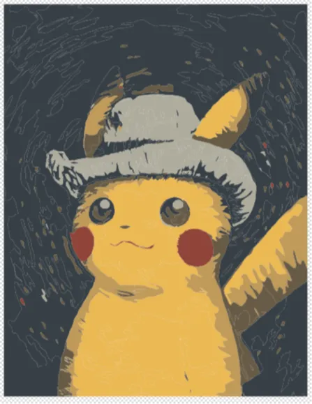Pikachu Van Gogh