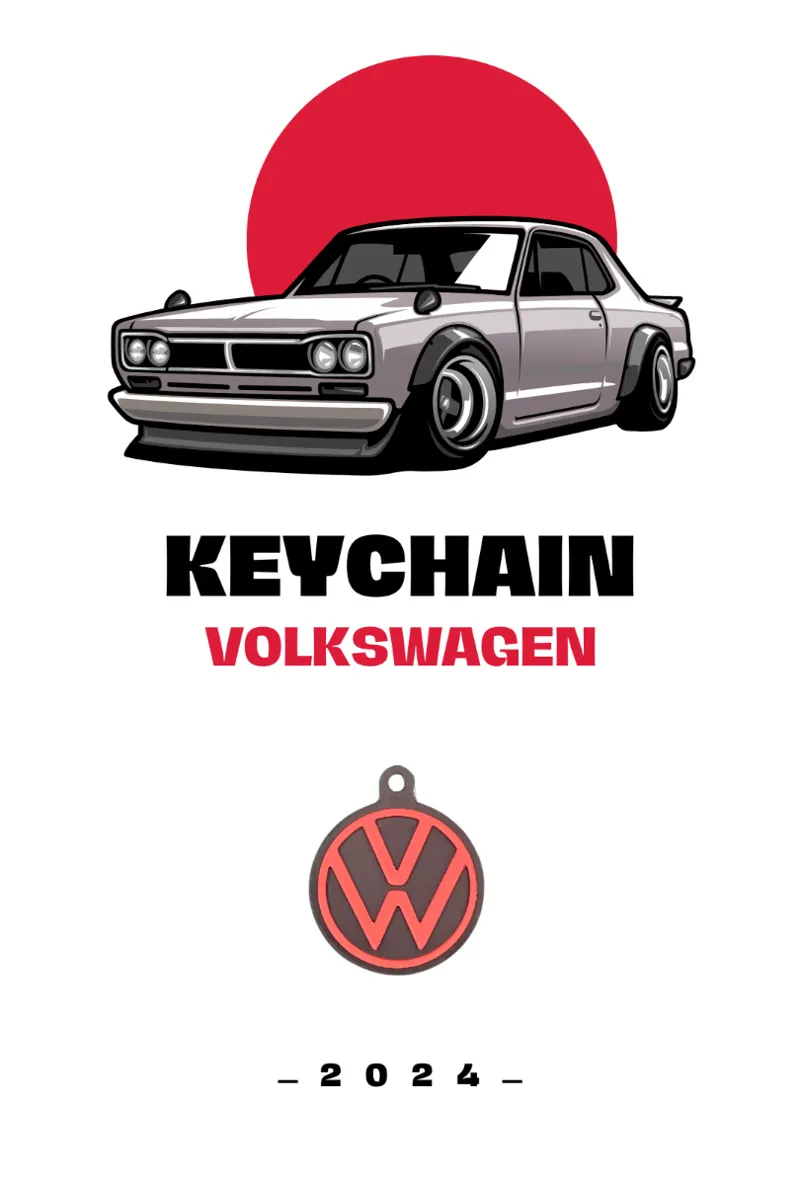 VW Car Keychain