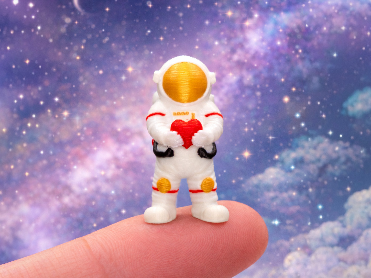 mini astronaut holding heart – NASA space love toy