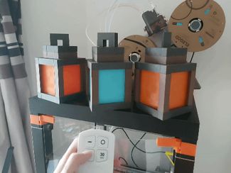 Cozy Minecraft Lantern for LED puck parts (REMIX)