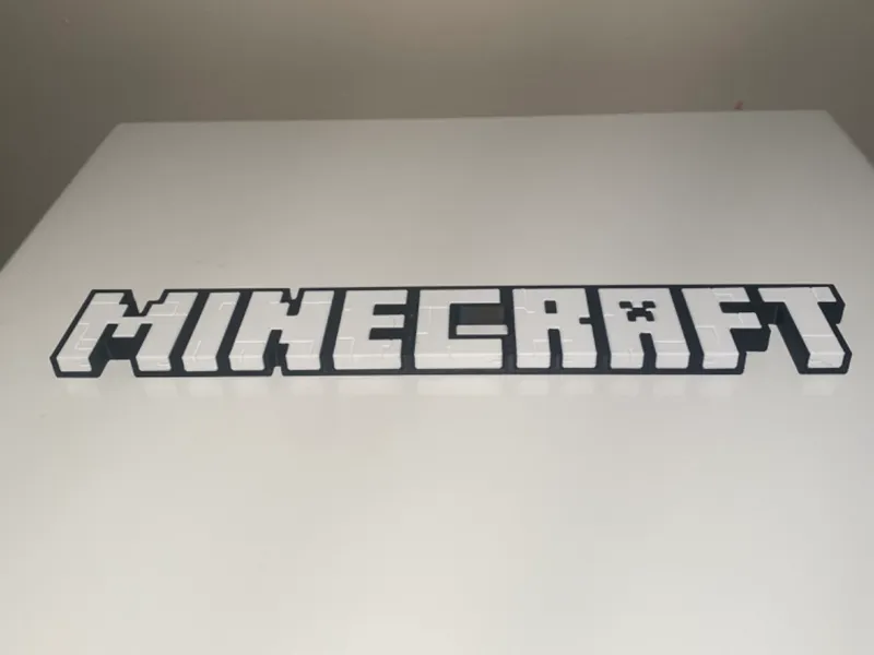 Minecraft Logo Inlay - No AMS - No Pause