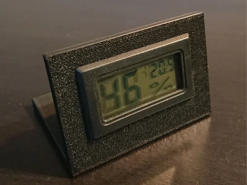 Display stand for hygrometer and thermometer