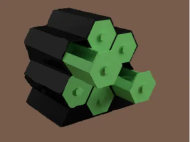 hexagonal drawer unit