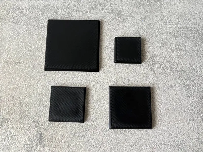 Square Miniature Bases Set 20mm 25mm 30mm 40mm
