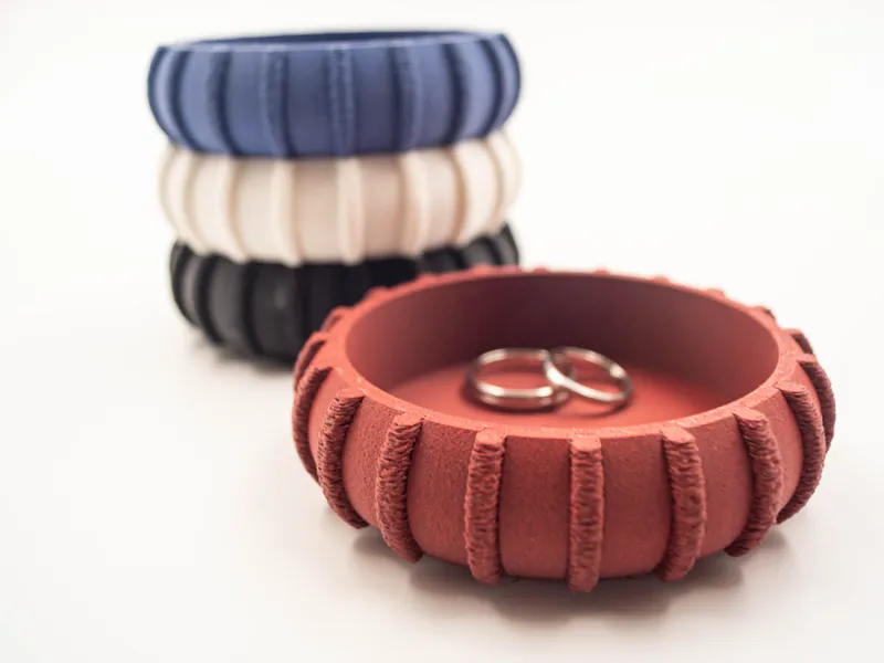 Stackable Fuzzy Pattern Catch All Tray - Design #1