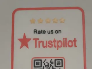 Editable Trustpilot rate us Qr