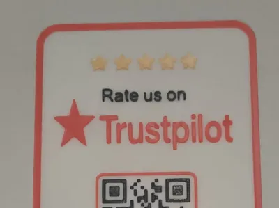 Editable Trustpilot rate us Qr