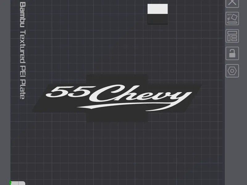 55 Chevy Badge