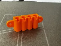 4x pins, small spacing, 0.2mm layer, 2 walls, 15% infill