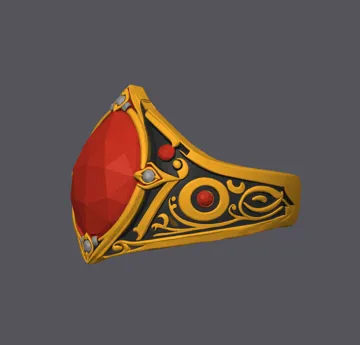 Modelo para impresión 3D: LORD OF THE RINGS SRTARN RING OF PASSION — vista de referencia 5