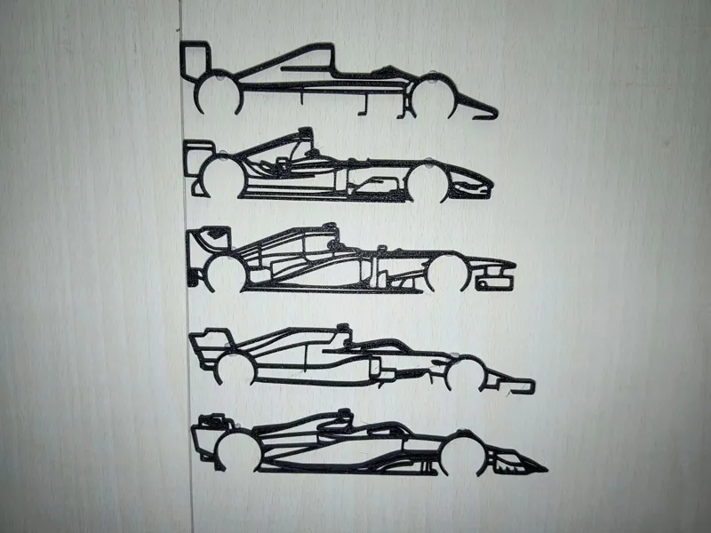 F1 Cars silhouette