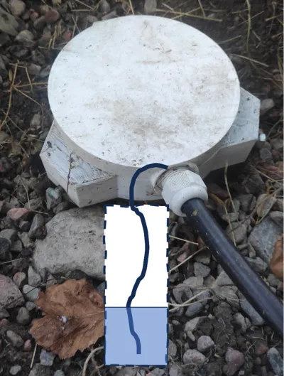 Well level checking device