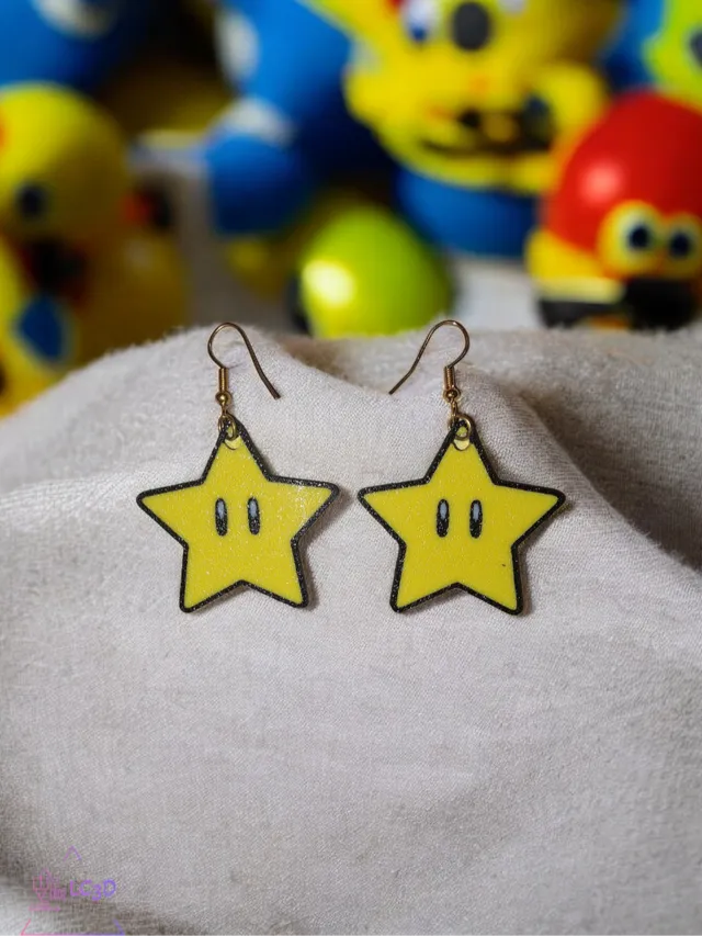 Super Mario's star earrings