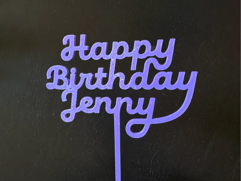 Jenny Birthday Cake Topper