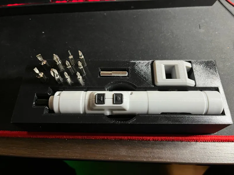 Box for electric screwdriver