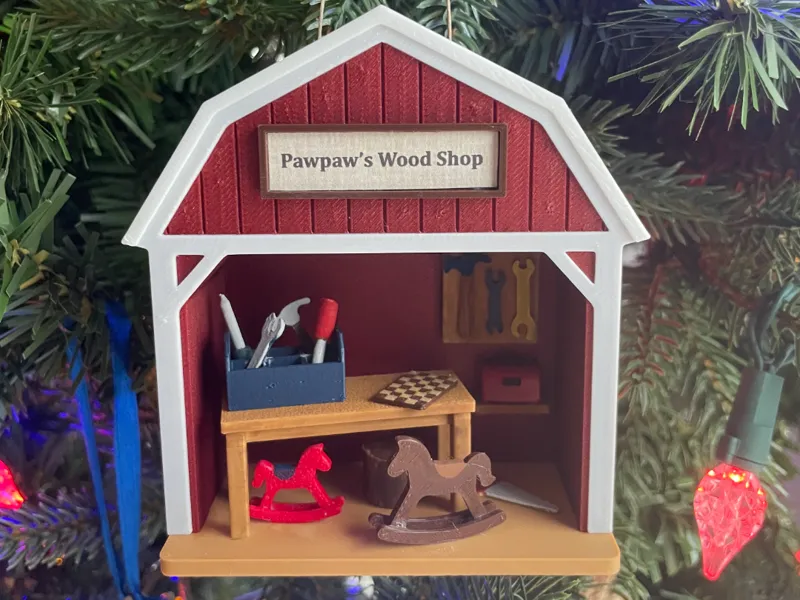 Barn Wood Shop Ornament Kit
