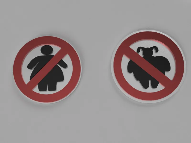 Llavero Prohibido las gordas
