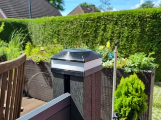 Solarleuchte für Pfosten