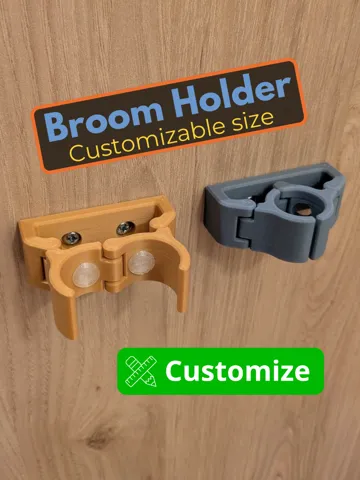 Soporte: Broom Holder - Customizable size — vista de referencia 2