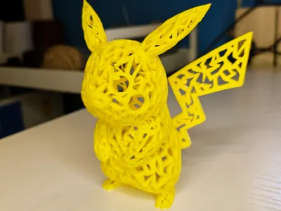 Pikachu Thunder Voronoi