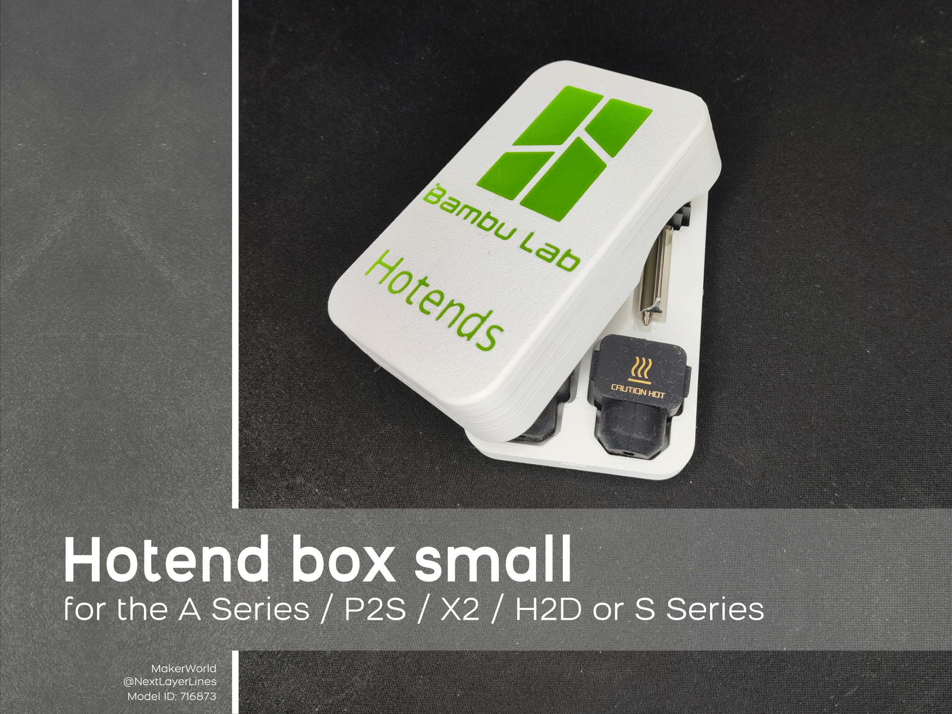 Hotend Box small - A Series/P2S/H2D or S Series