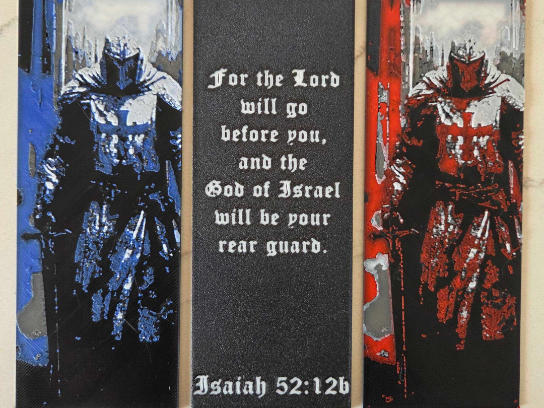 Christian Warrior Bookmark - Isaiah 52:12b