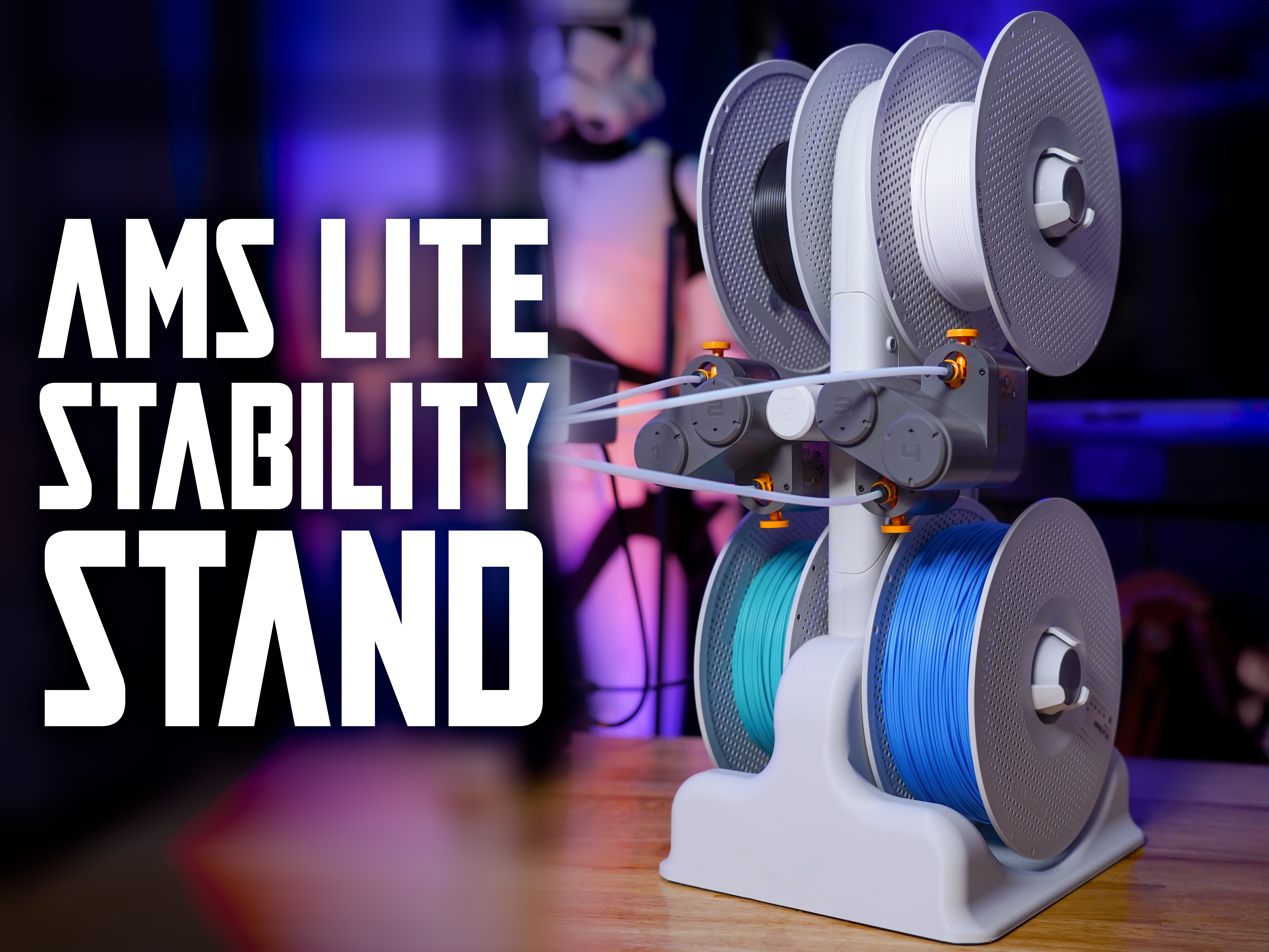 Miniatura 2 do modelo 3D AMS Lite Stability Base | Vertical Stand
