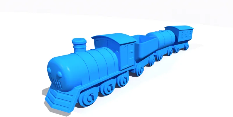 Little train with wagons - Children's toy