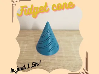Fidget sliding cone
