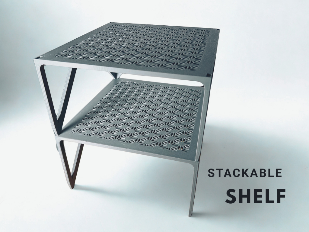 Strong stackable shelf