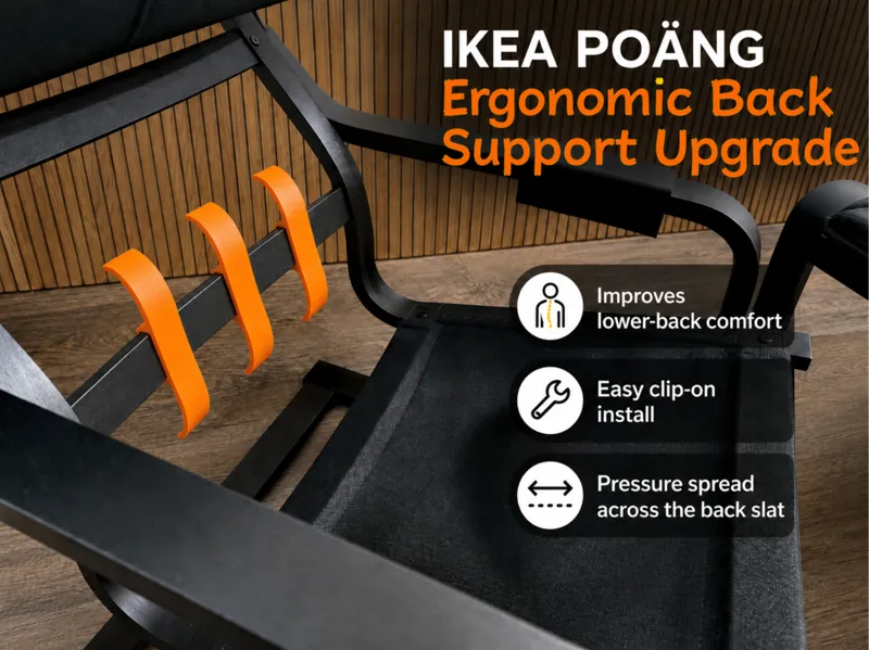 Ikea POÄNG Ergonomic Lumbar Support Upgrade 