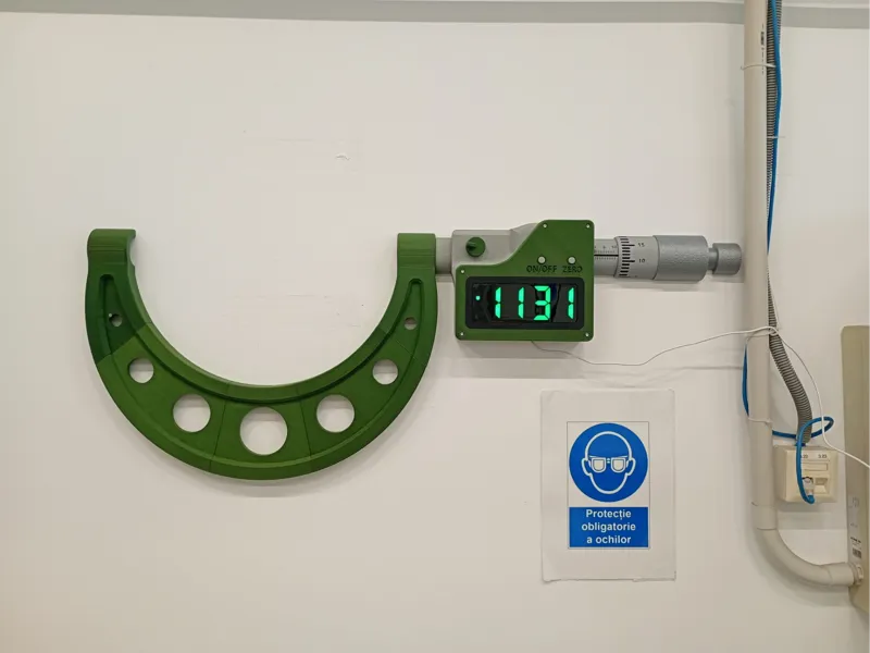 Digital wall clock Micrometer