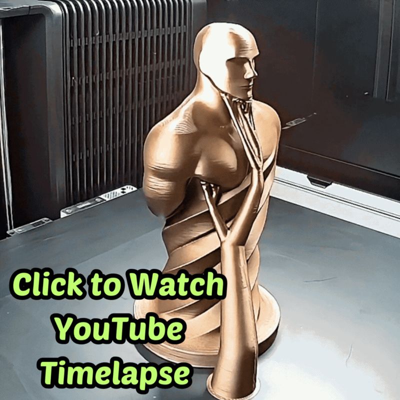 Bronze Spiral Man — Desk Art [YouTube Video]
