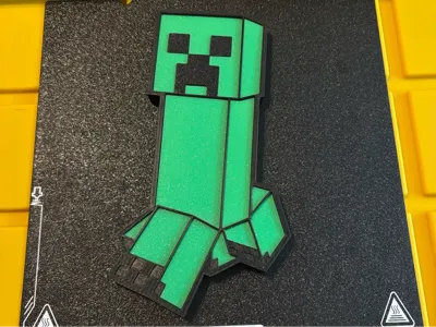 Minecraft Creeper Wall Decor - No AMS - Multipart