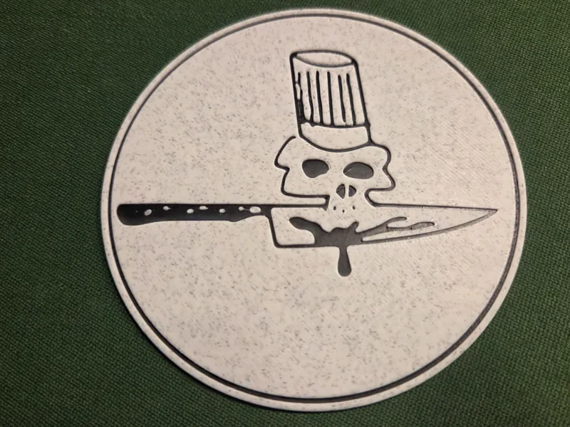 Anthony Bourdain Skull Chef Coaster