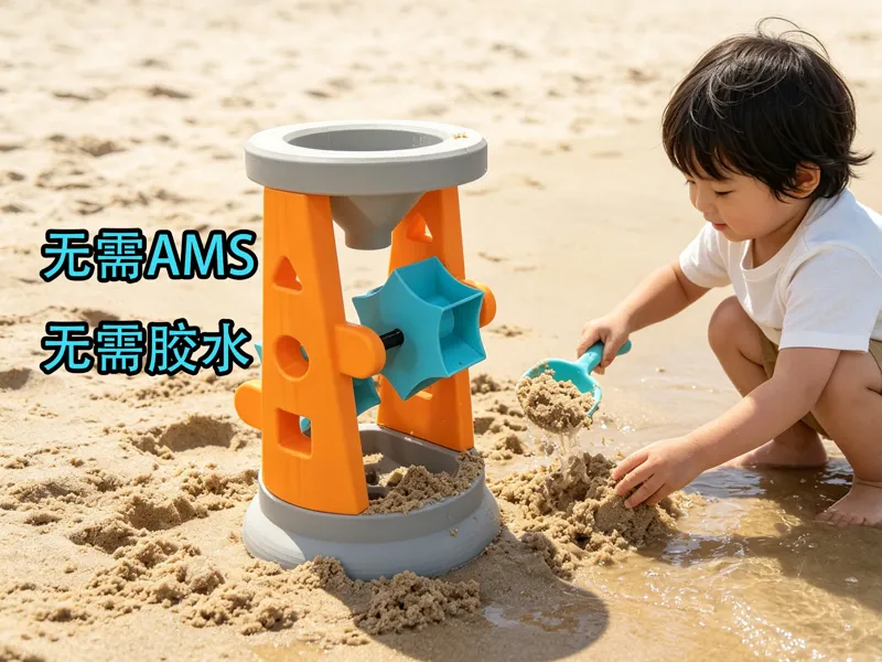 沙漏式水车玩具-无需AMS无需胶水