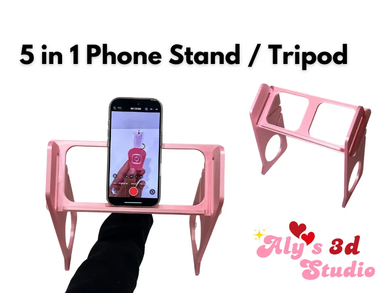 Phone Stand/Tripod - 5 in 1 Shoot POV & Close Ups