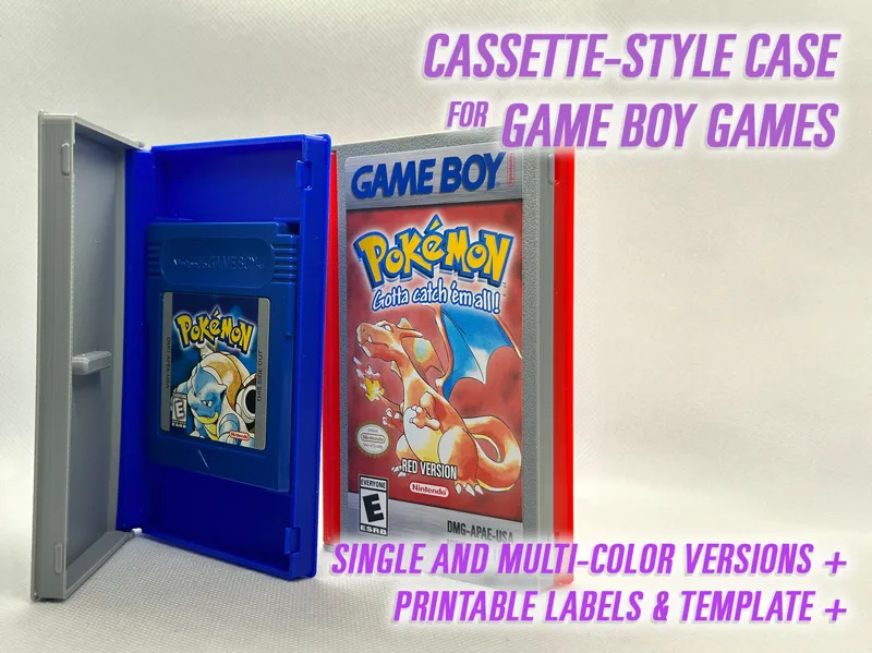 Cassette-Style Case for Game Boy Games
