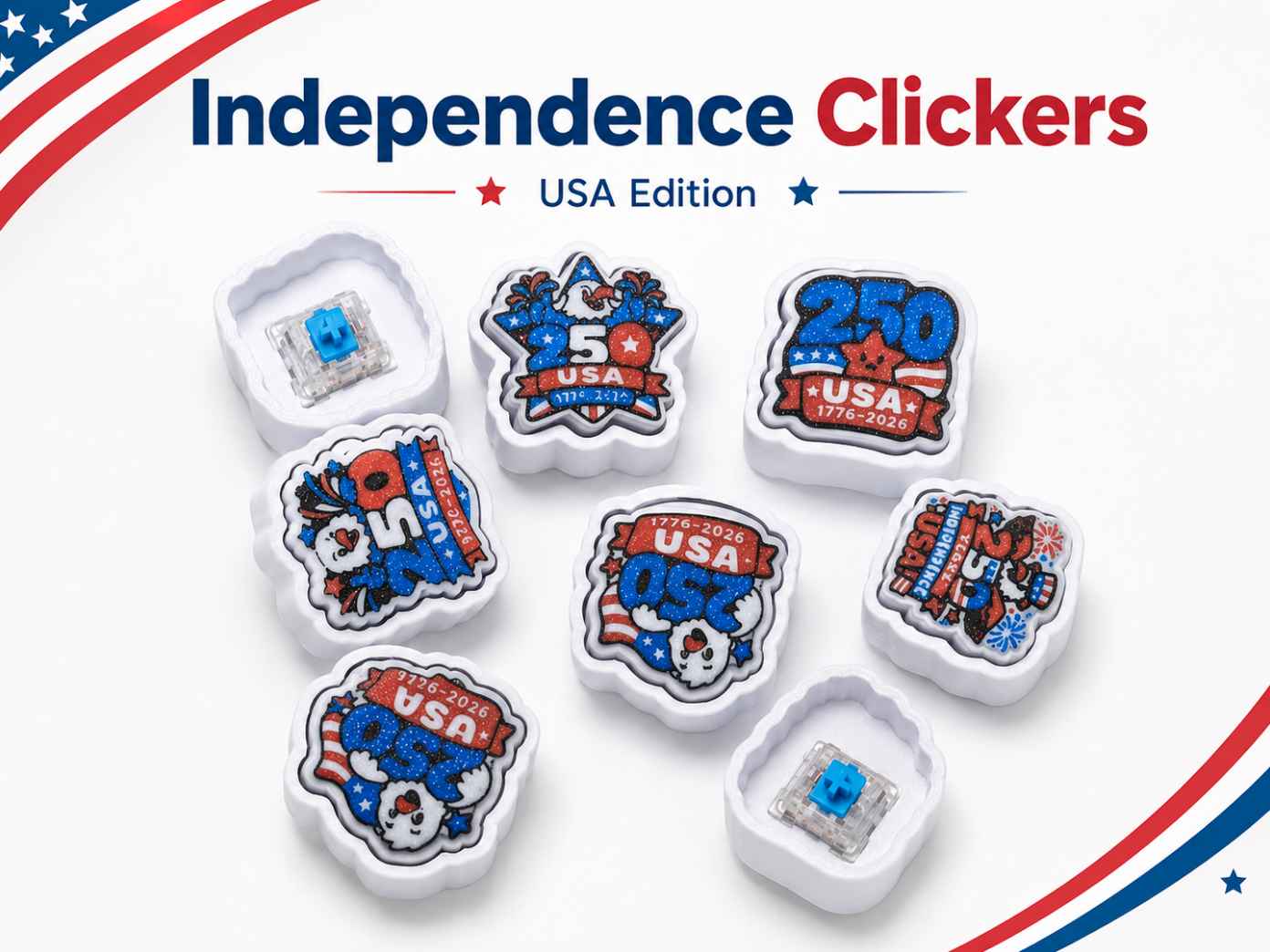 Independence Clickers USA Edition 250 Anniversary 