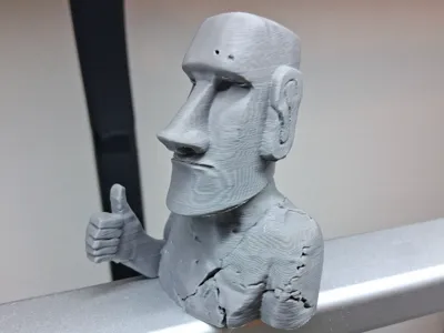 The Thumbs Up Moai