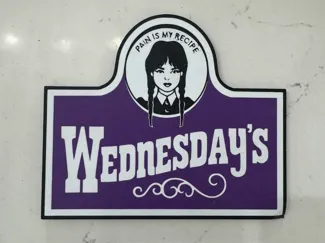 Wednesday X Wendy's sign