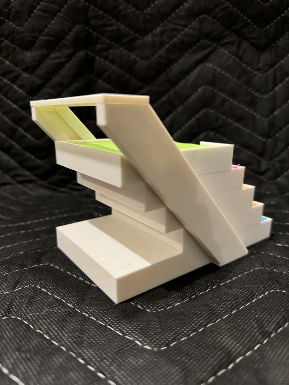 Sticky note organizer - Stair shaped - No support - Free 3D Print Model ...