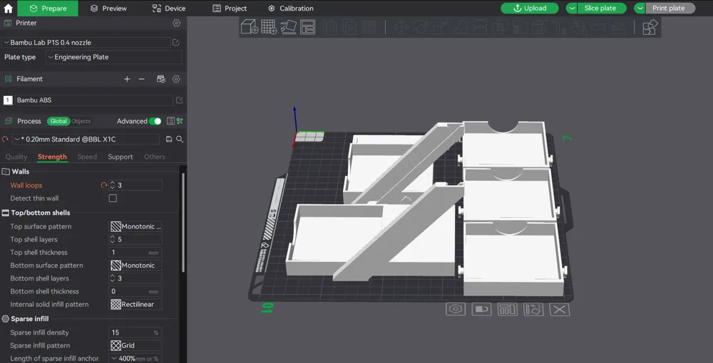 Sticky note organizer - Stair shaped - No support - Free 3D Print Model ...