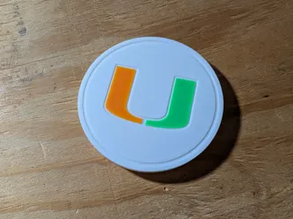 Miami Hurricanes Drink Coaster