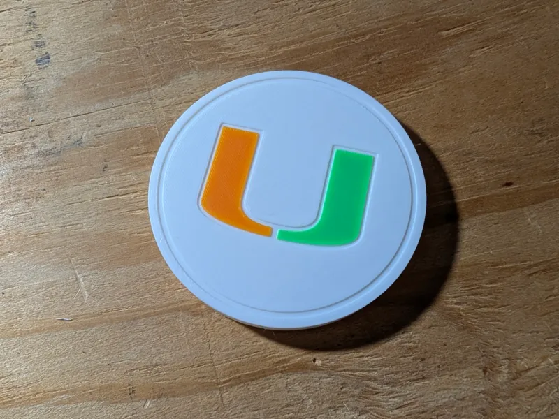 Miami Hurricanes Drink Coaster
