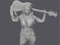 Female bass player 100mm 0.16mm layer, 2 walls, 15% infill